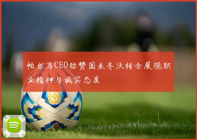 帕尔马CEO称赞国米齐沃转会展现职业精神与诚实态度
